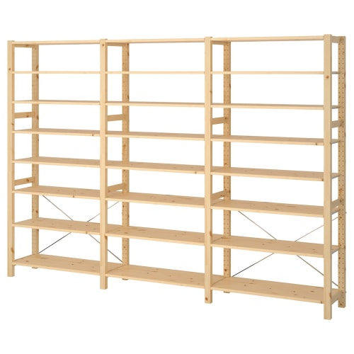 IKEA IVAR 3 Sections Shelves 259x30x179CM PINE Shelves Urban